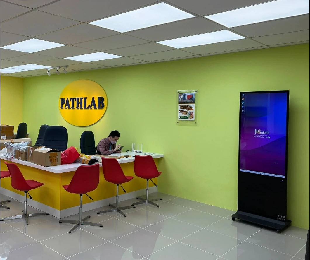 Pathlab – Nugens digital signage (Healthcare)